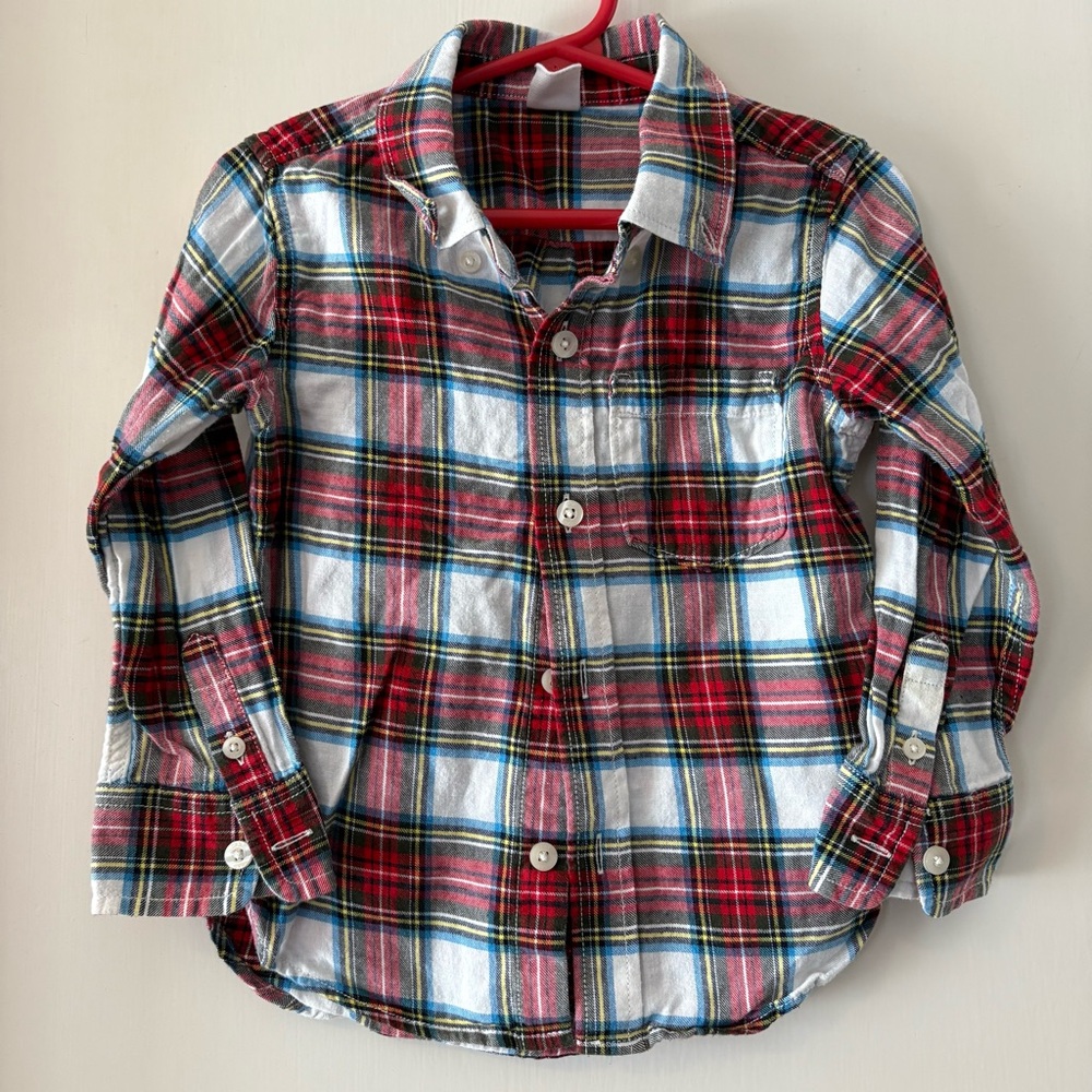 Cozy Baby GAP classic plaid flannel